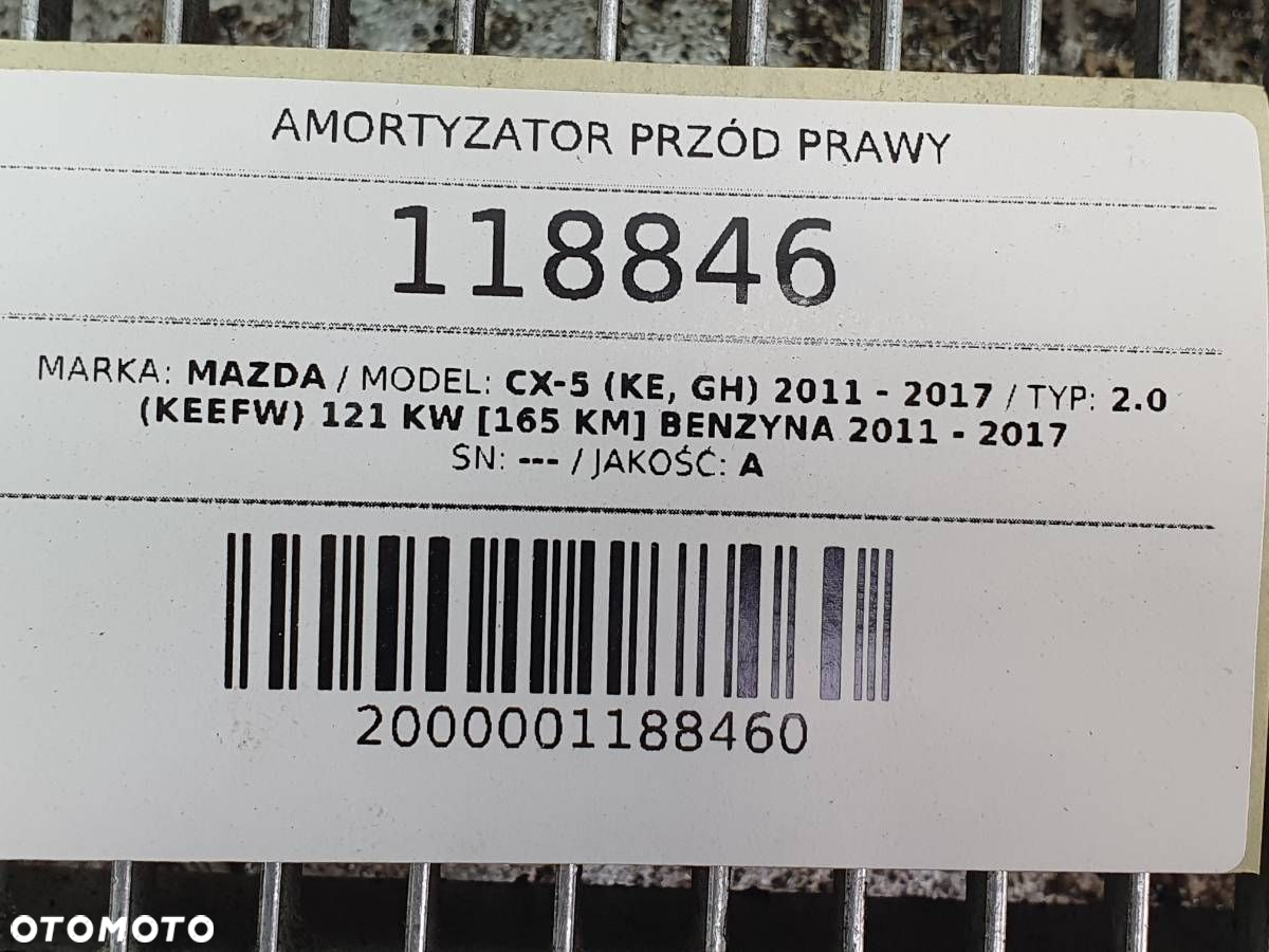 MCPHERSON AMORTYZATOR ZWROTNICA PRZÓD PRAWY MAZDA CX-5 I 2.0 - 10