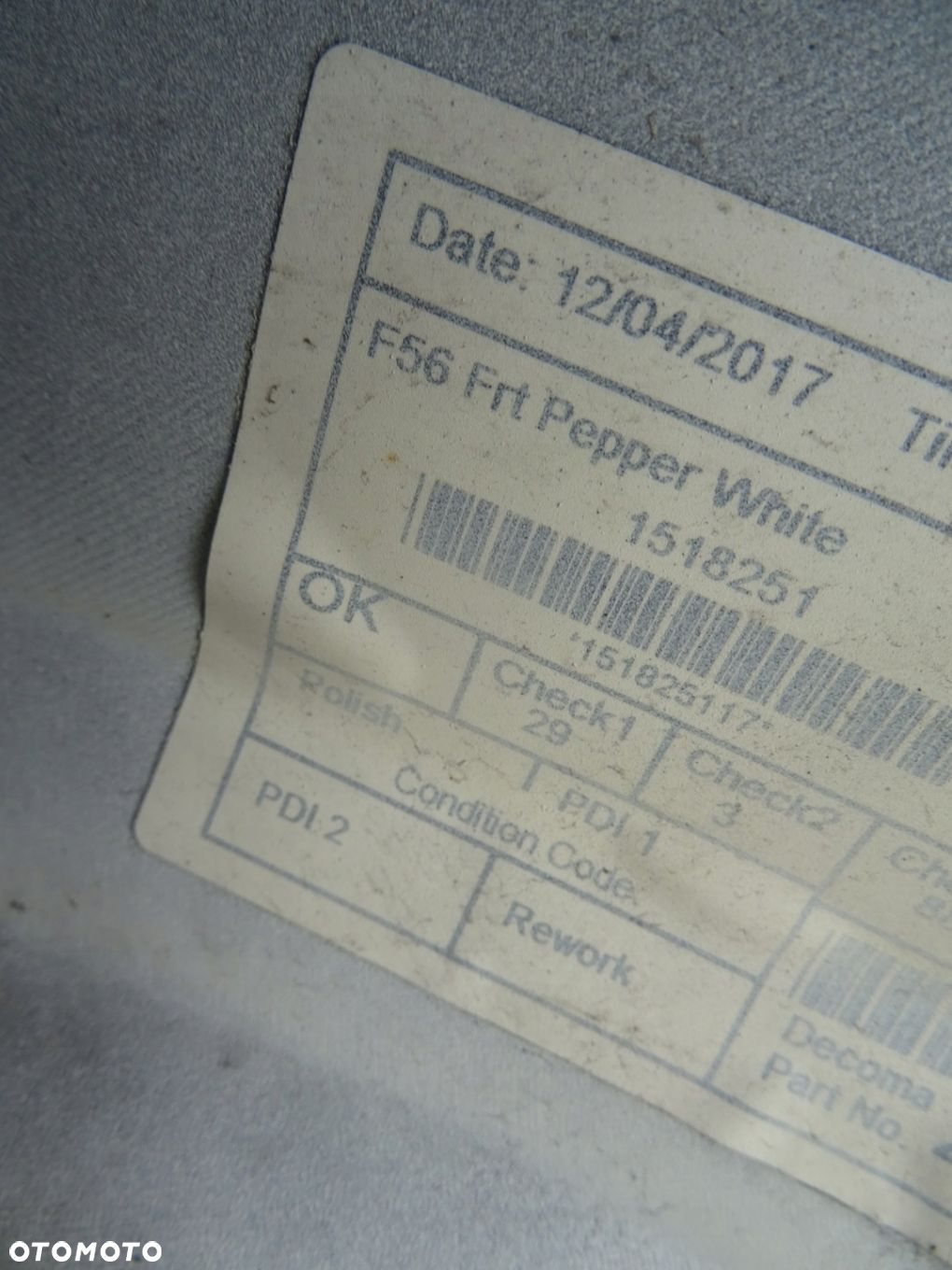 MINI COOPER ONE F55 F56 ZDERZAK PRZEDNI OE - 9