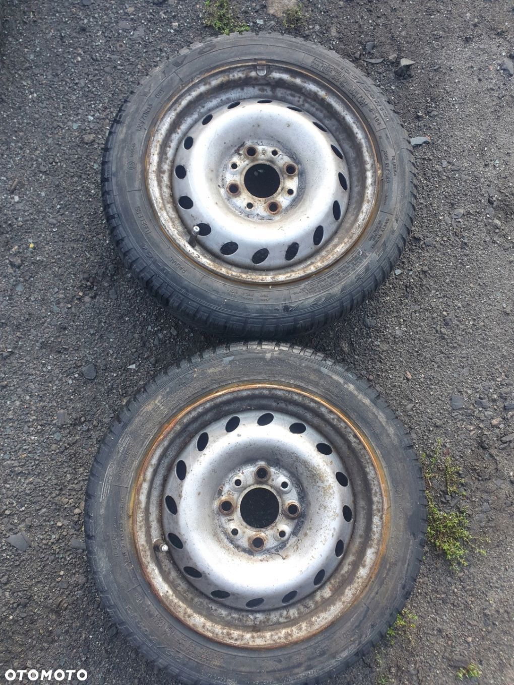 koła felgi opony do przyczepki 145/70 R 13 2szt felgi zdrowe DLA FELG - 1