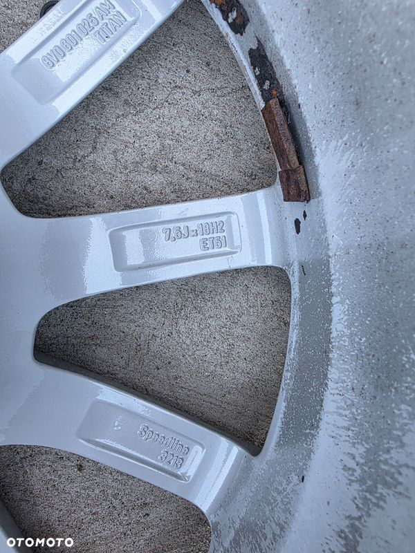 FELGA ALUMINIOWA AUDI A3 S3 8V VW SEAT 7.5J R18 ET51 8V0601025AL/AM K*46* - 9