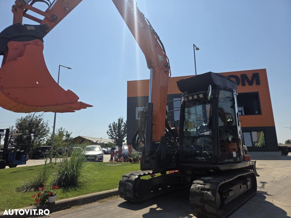 Hitachi ZX85-6, 2022, 2.787h, CUPLA RAPIDA HIDRAULICA+3 cupe NOI, adanc sapare 5m, latime 2,3m, senile cauciuc 80% ok doar 444h deplasare, inst picon pe brate, aer cond, camera spate, scaun incalzit, LAMA NIVELARE, Masa 8,5t, leasing, PROMOTIE 62.900Eur+Tva - 11