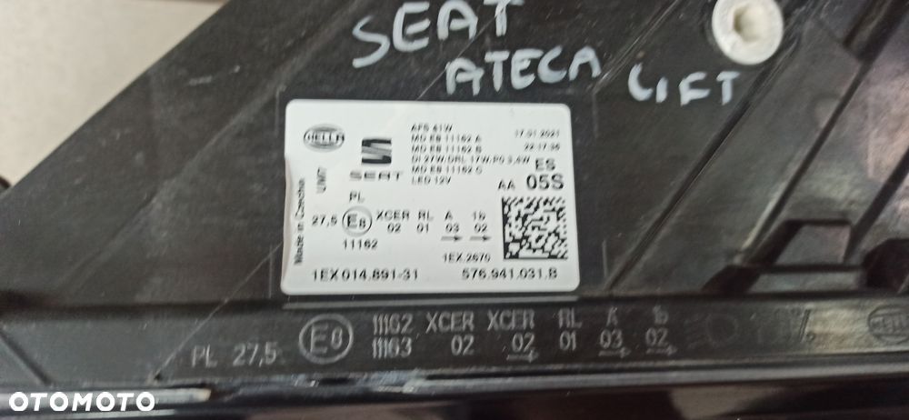 Seat Ateca lift reflektor lampa przednia 576941031b lewa - 4