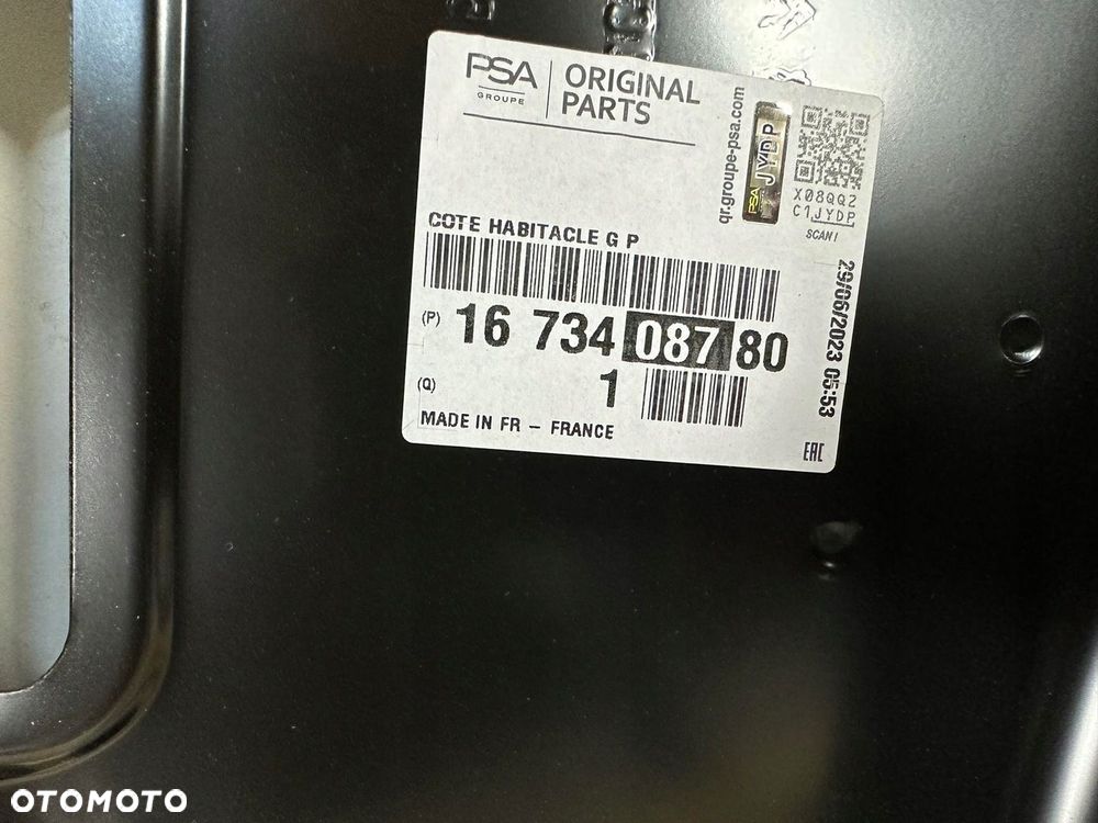 PROG SLUPEK LEWY RAMA CITROEN JUMPY III 3 / TOYOTA PROACE NOWKA ORYGINALNY - 5