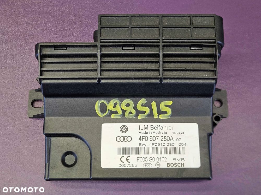 Moduł 4F0907280A 4F0910280 Sterownik Komputer ILM Zasilania Pradu Sieci Mocy Audi A6 C6 - 1