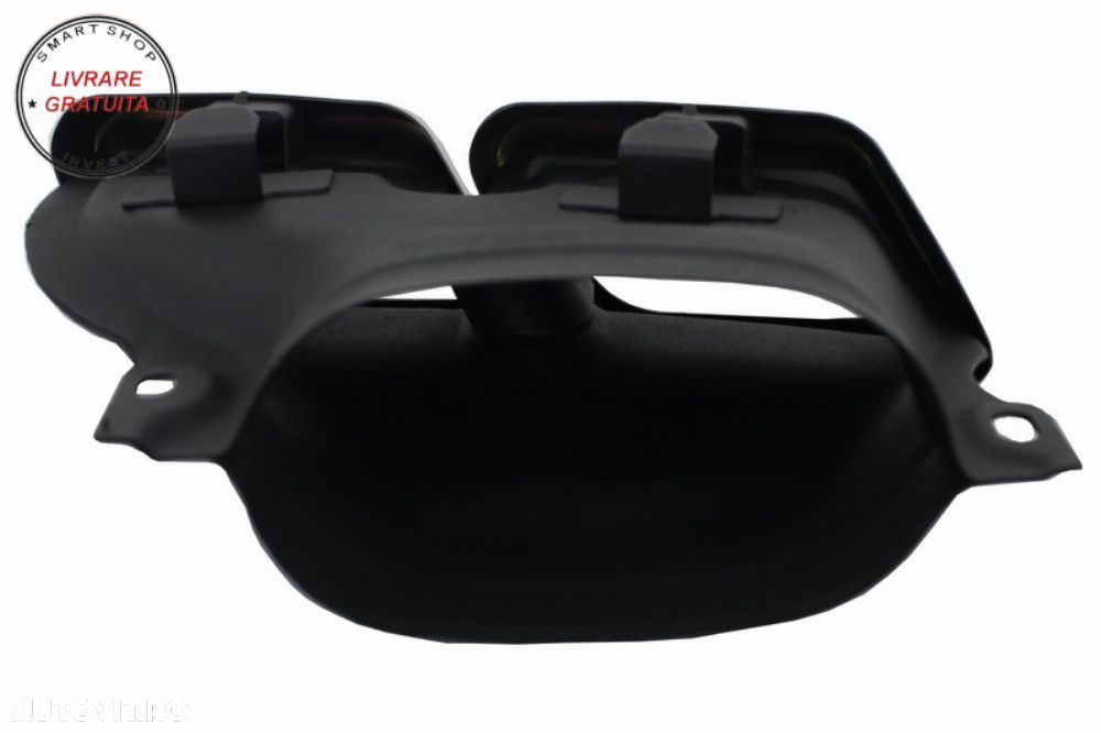 Difuzor Bara Spate cu Ornamente Mercedes C-Class W205 (2014-2020) C63 Design Negru- livrare gratuita - 13