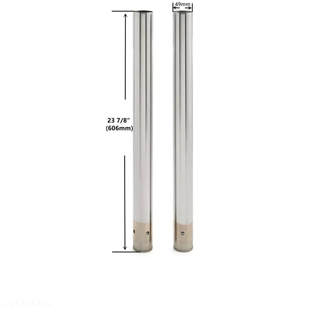Chromowane rury widelca 49/606 mm Harley - 9
