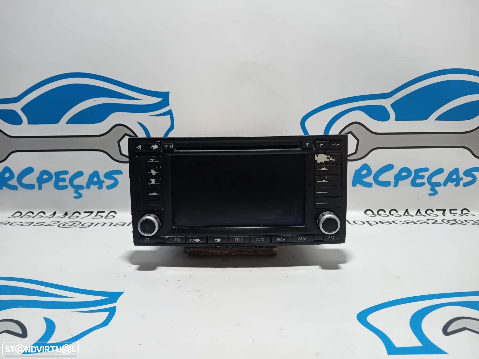Radio CD GPS Original VW VOLKSWAGEN TOUAREG 7L - 1