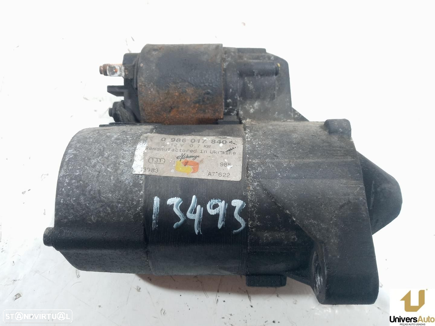 MOTOR ARRANQUE RENAULT CLIO I 1996 -0986017840 - 2