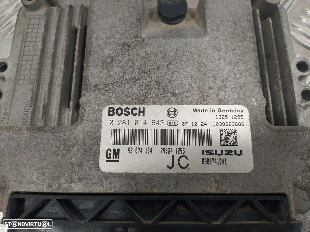 CENTRALINA MOTOR UCE OPEL ASTRA H 2008 -0281014643 - 1