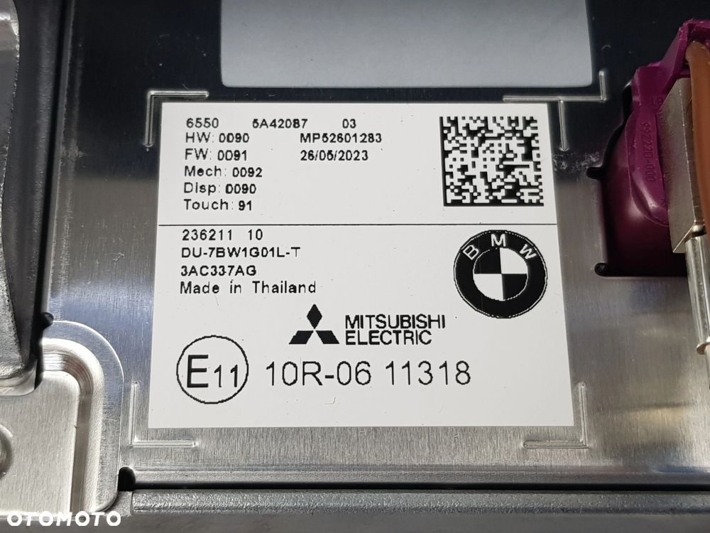 NOWY ORYGINALNY Ekran Wyświetlacz BMW iX3 G08 X3 G01 X4 G02 5A420B7 - 5