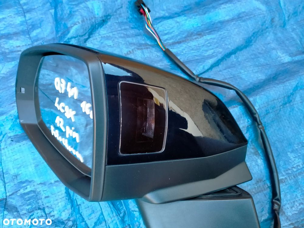 Audi Q7 SQ7 4M Lusterko Lewe LC9X Chrom / Fotochrom 12 Pin Pinów / Side Assist / Asystent / EUROPA - 4