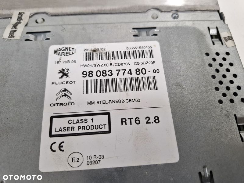 CITROEN DS5 RADIO FABRYCZNE CD NAWIGACJA 9808377480 - 3