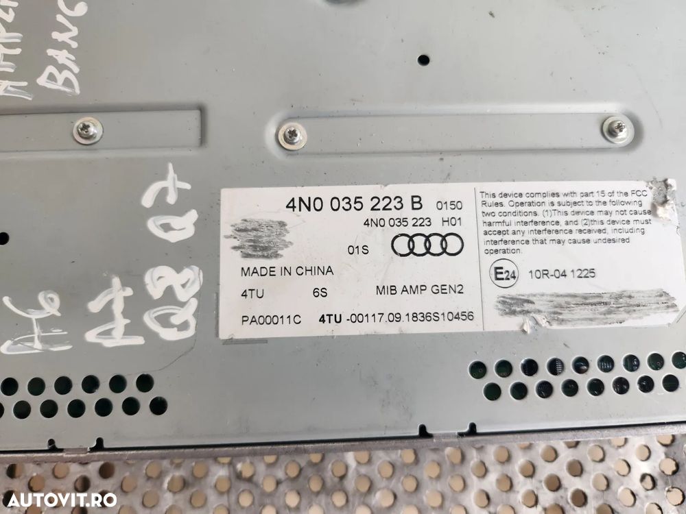 Amplificator Sunet Radio Audi A4 B9 A5 A6 A7 Q7 Q8 4M A8 Cod 4N0035223B - Dezmembrari Arad - Achizitionam Autoturisme/Piese Auto - 7