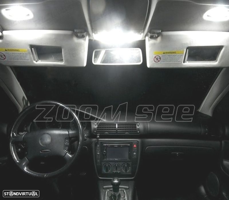 KIT COMPLETO DE 11 LAMPADAS LED INTERIOR PARA VOLKSWAGEN VW PASSAT B5 97-05 - 2