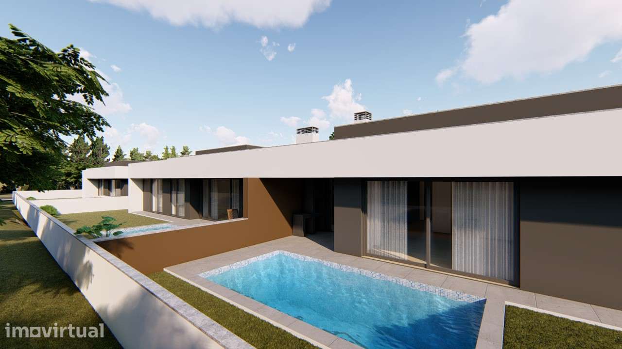 Moradia Térrea Geminada T3 com Piscina, Jardim e Suíte com Closet em C - Grande imagem: 4/6