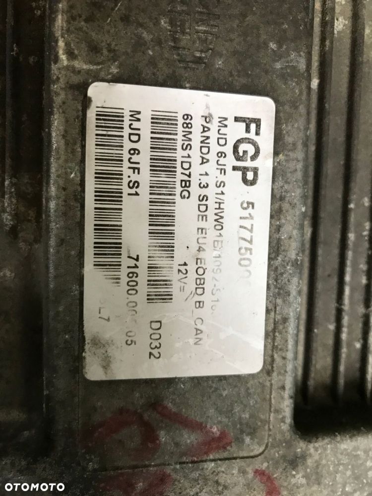 KOMPUTER ZESTAW START FIAT PANDA II 1.3 EURO 4 WWA - 5