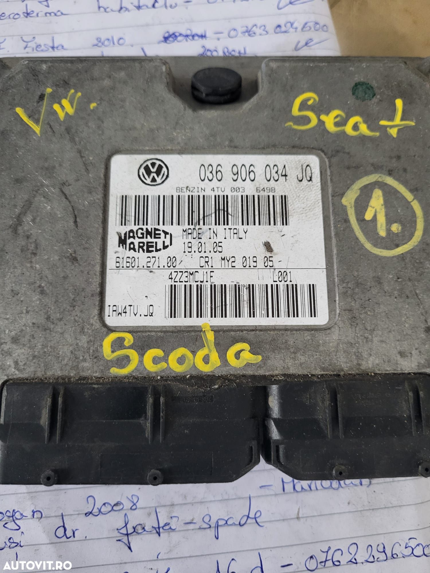 ECU Calculator motor VW Polo 1.4 036906034JQ IAW 4TV.JQ BKY - 1