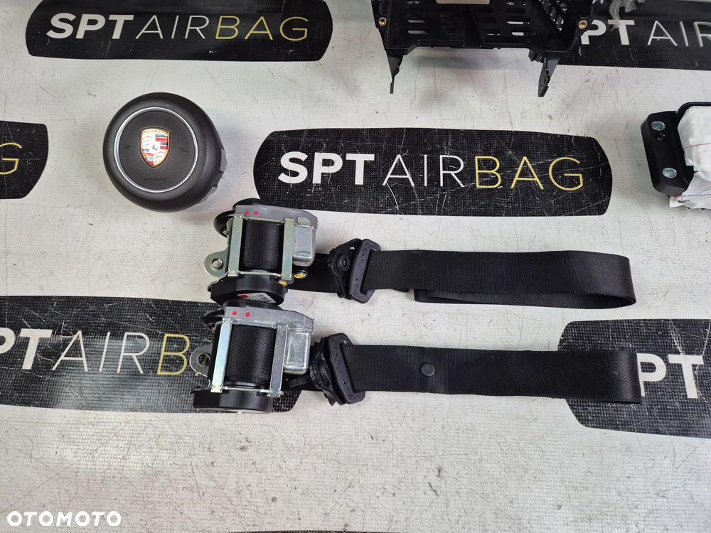 PORSCHE CARRERA 911 991 LIFT DESKA ROZDZIELCZA KONSOLA KOKPIT PULPIT PODUSZKI AIRBAG AIR BAG PASY KIT SET - 7