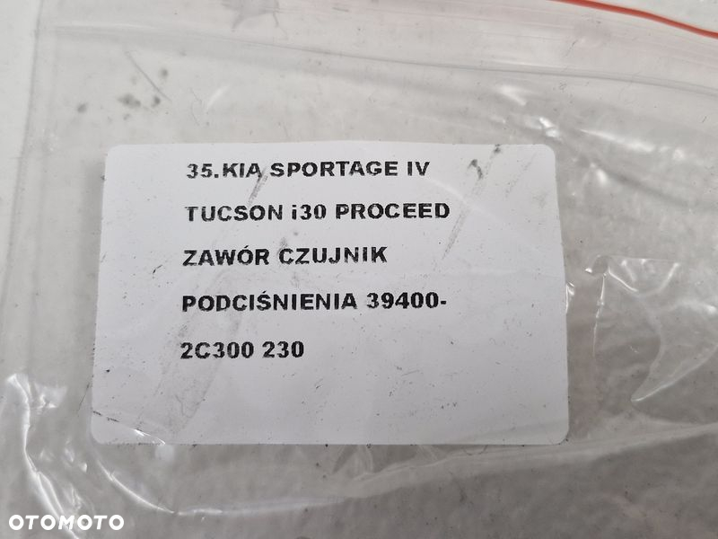 KIA SPORTAGE 4 IV TUCSON 3 III 1.6 T-GDI ZAWÓR CZUJNIK PODCIŚNIENIA 39400-2C300 - 7