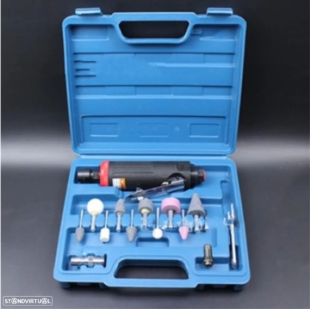 Conjunto Dremmel Pneumático + acessórios - 14 peças - 1