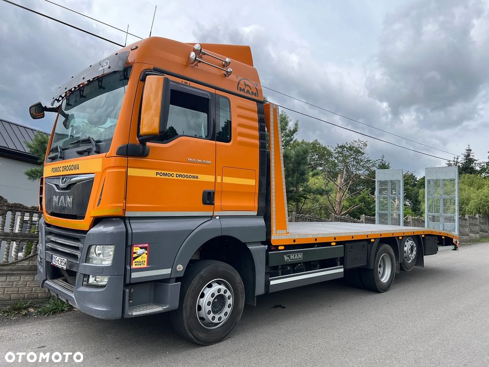 MAN TGX 26.500 | XLX | Euro 6 | 6x2 | INDIVIDUAL | Skrętna Oś | Nowa Zabudowa | Rampy Hydrauliczne | Autolaweta 8,20m | Pomoc Drogowa | Najazd | z Niemiec | STAN PERFEKCYJNY | Tylko 587 tys km | - 16