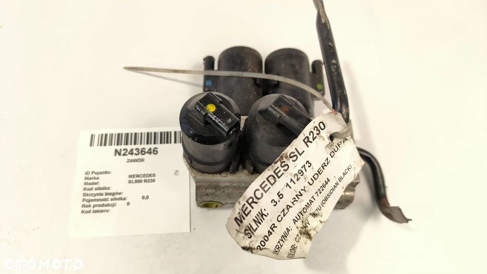 Rozdzielacz A2203280031 Mercedes-Benz, SL R230 - 1