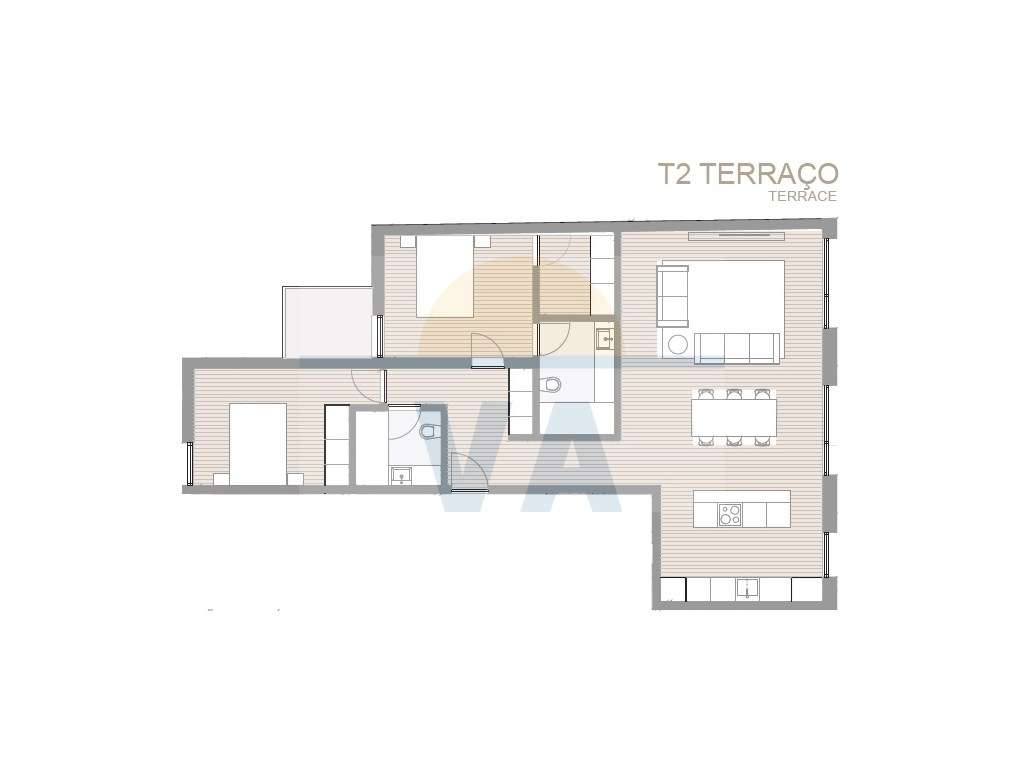 T2 Novo com Box/ 2 carros/ Porto - Grande imagem: 3/4