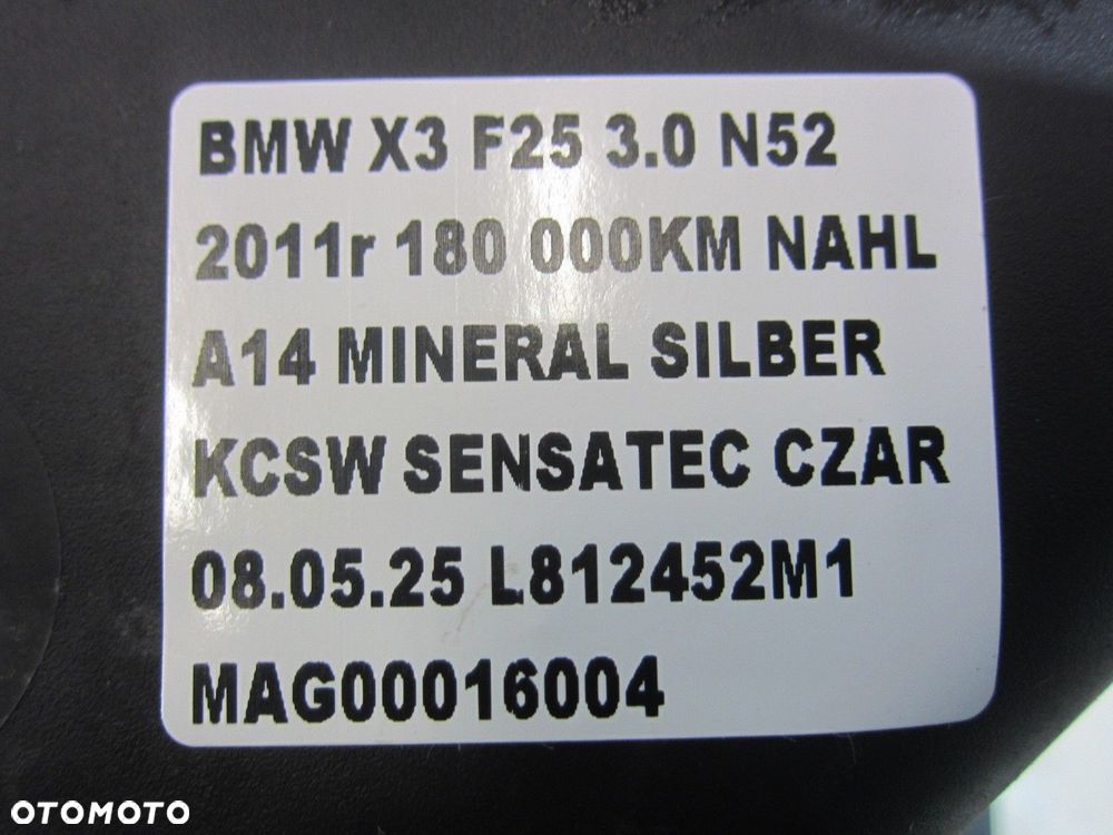 BMW X3 F25 2.8 3.0i N52N N52 OBUDOWA FILTRA POWIETRZA 13717601871 7601871 - 10