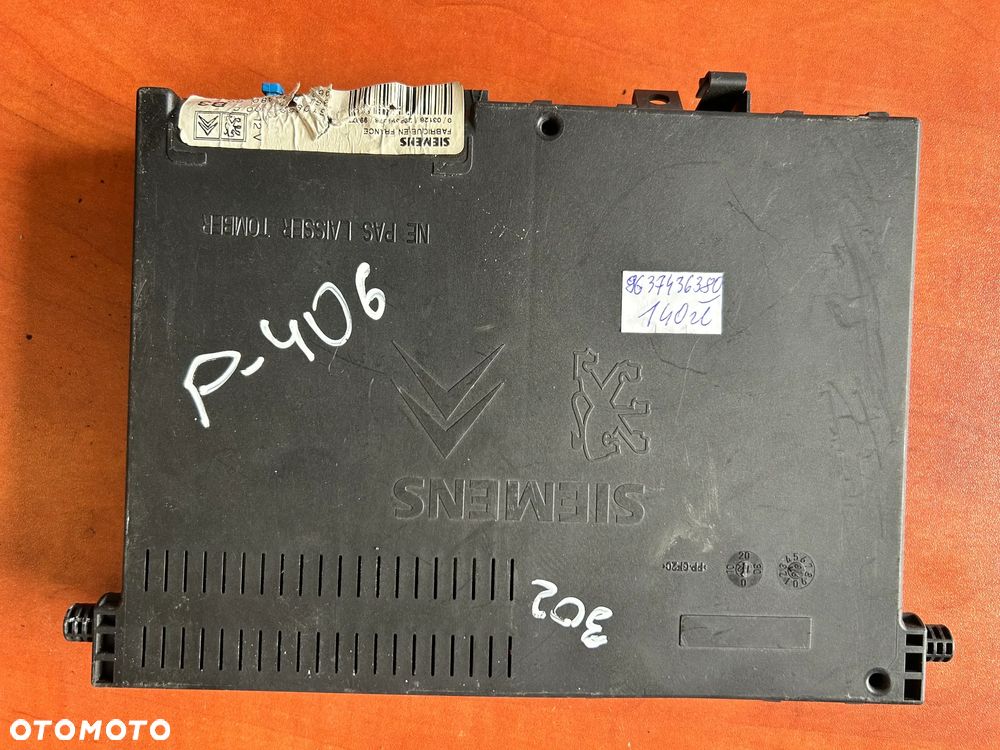 PEUGEOT 406 MODUŁ STEROWNIK BSI 9637436380 - 2