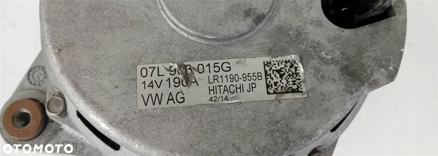 ALTERNATOR AUDI R8 4S LAMBORGHINI HURRACAN 5.2 FSI 07L903015G - 10