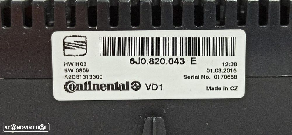 COMANDO CLIMATIZADOR SEAT IBIZA (6J5) REFERENCE - 4