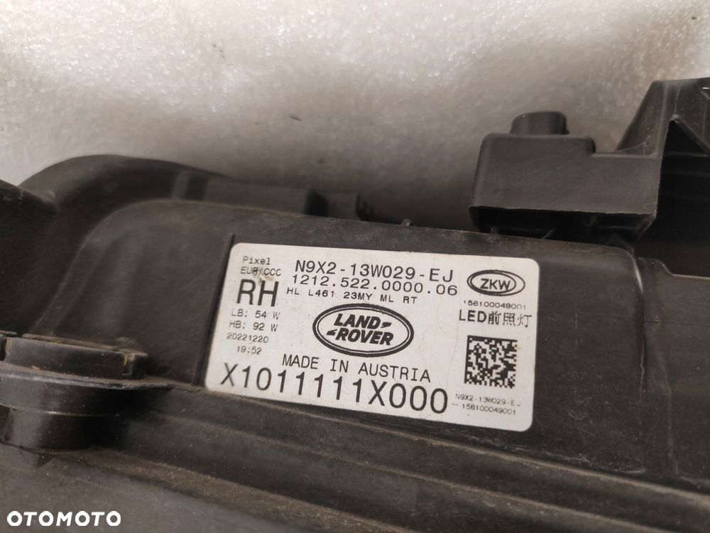 range rover sport iii l461 full led lampa prawy przód n9x213w029ej - 7