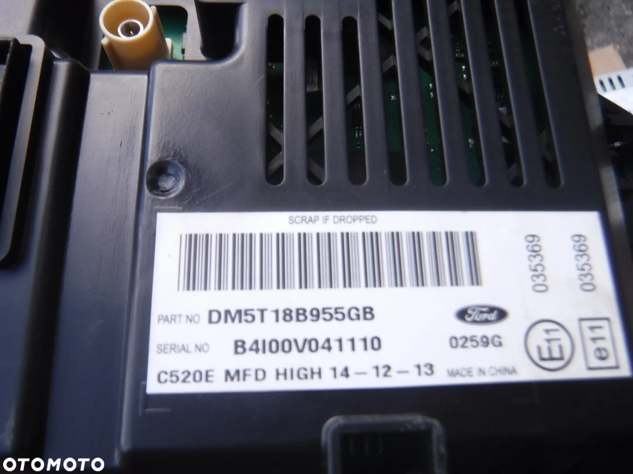 Ford Kuga Mk2  radio  CV4T-19C107-GG  DM5T-18B955-GB CV4T-18K811-SA panel czytnik ekran kpl - 5