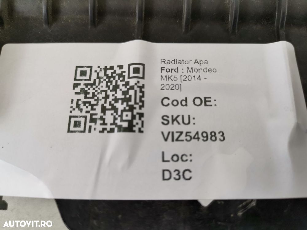 Radiator Apa Ford  Mondeo MK5 2014 2015 2016 2017 2018 2019 2020 Origi - 8