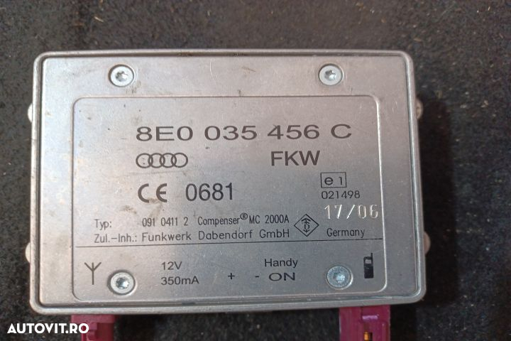Amplificator antena radio 8E0035456C 8E0035456C Audi A6 4F/C6 [2004 - - 3