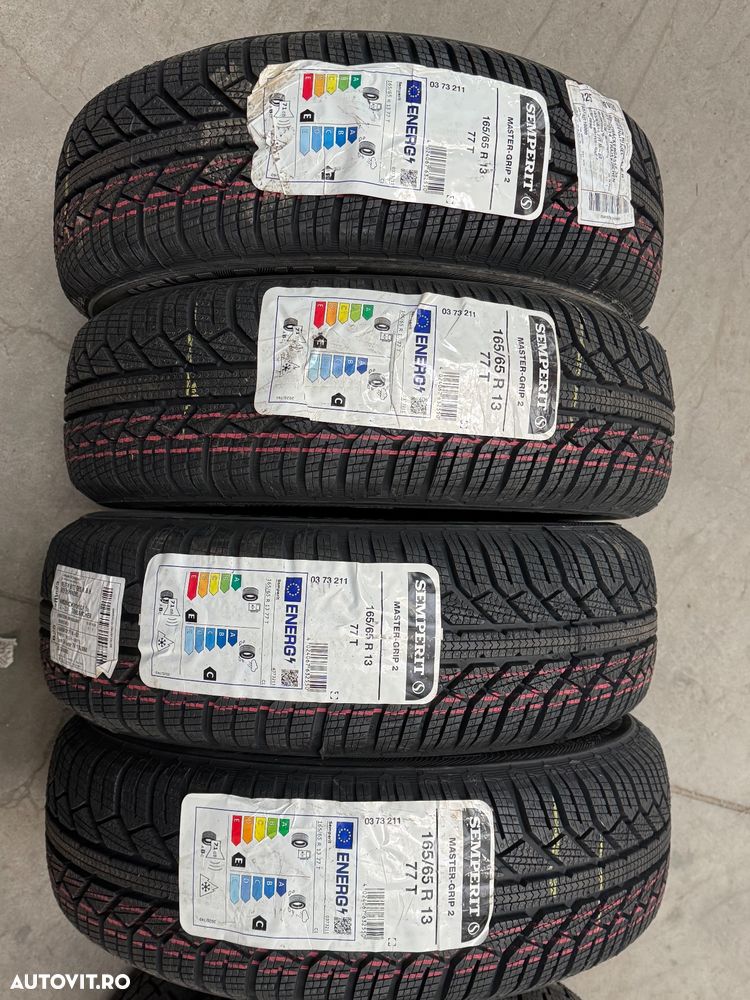 Vând 4 anvelope 165/65/13 semperit de iarnă noi - 1