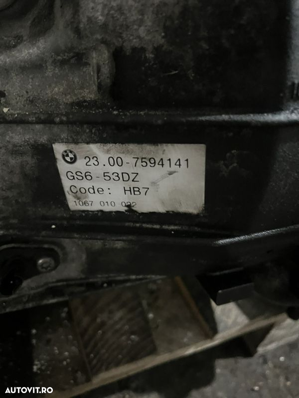 cutie viteze manuala bmw f10/f11 525d 530d n57 cod:7594141 gs6-53dz - 2
