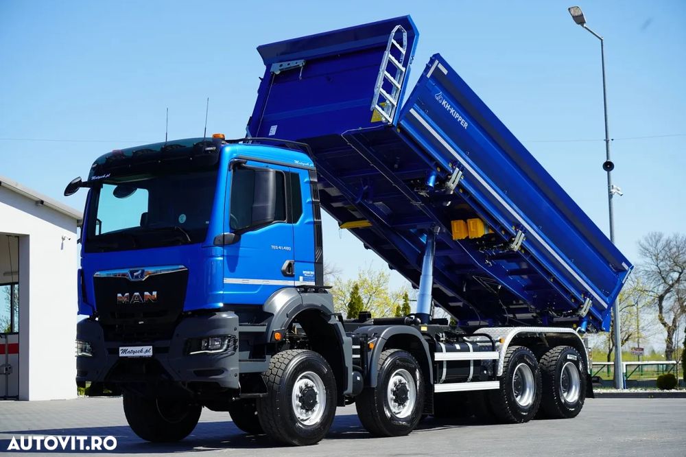 MAN TGS 41.480 / 8x6 / BASCULANĂ SPATE / MANUAL / NOU NOU / KH-KIPPER / - 3
