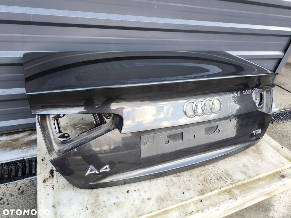 KLAPA TYLNA TYŁ AUDI A4 B8 LIFT SEDAN LZ7L 2011-2016 ORYGINAŁ ! - 10