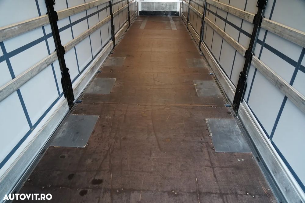 Wielton REMORCĂ CU CORTINĂ WIELTON STANDARD / ACOPERIȘ LVT / SISTEM BDE - STALPINI CULISANȚI / AXĂ RIDICABILĂ / PUȚIN FOLOSITĂ - 21