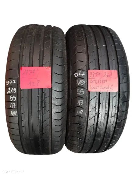 215 55 17 Fulda Sport Control 2  2szt opony letnie - 1