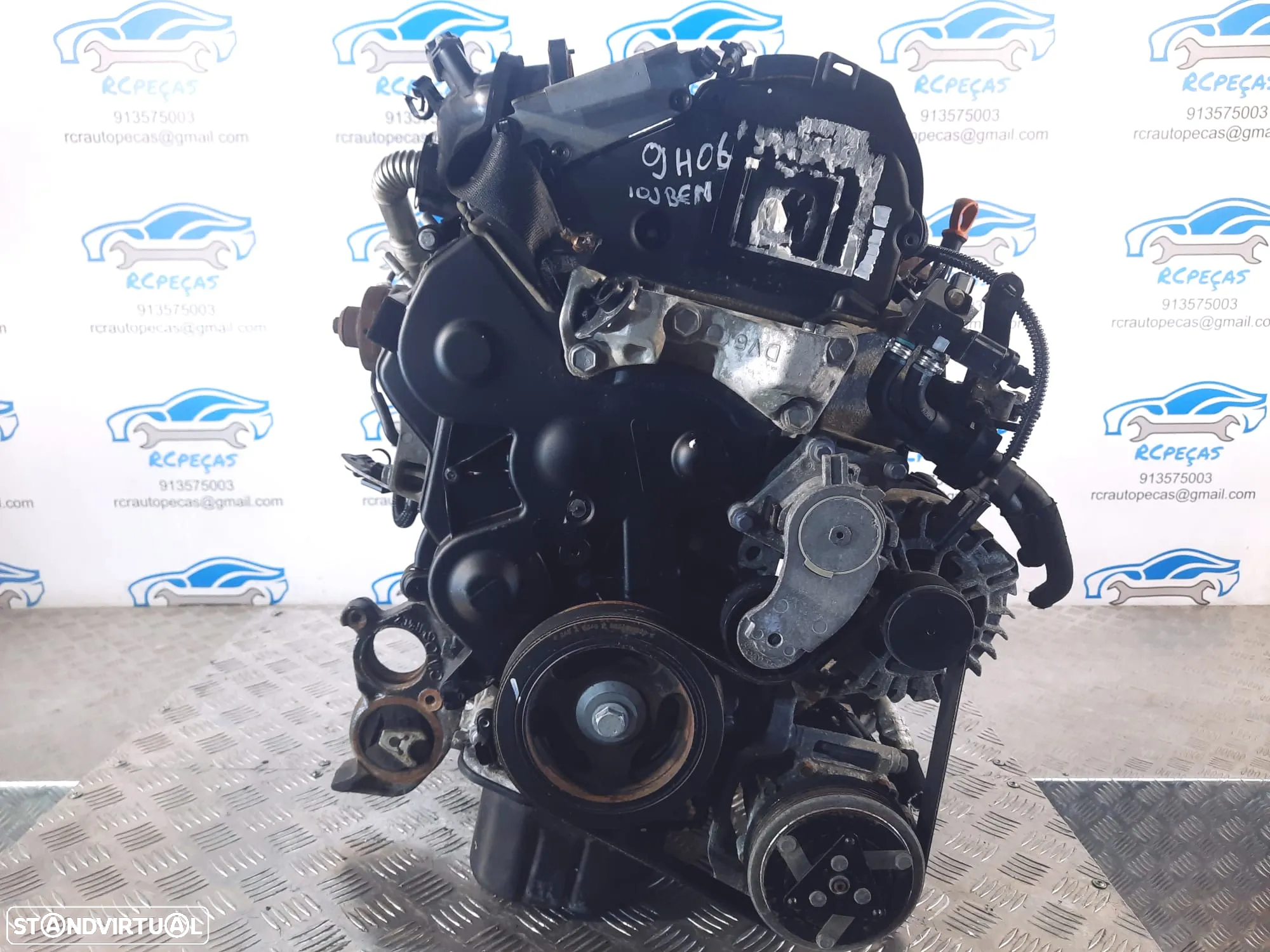 .MOTOR COMPLETO PEUGEOT CITROEN 1.6 HDI 8V 92CV 9H06 10JBEM - 11