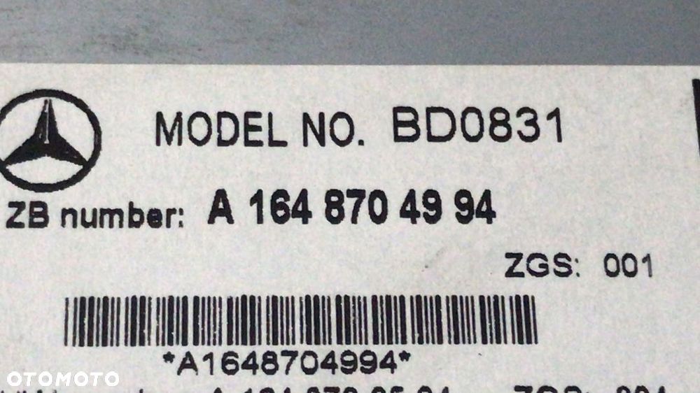 MERCEDES ml gl 164 radio nawigacja A 1648704994 - 3