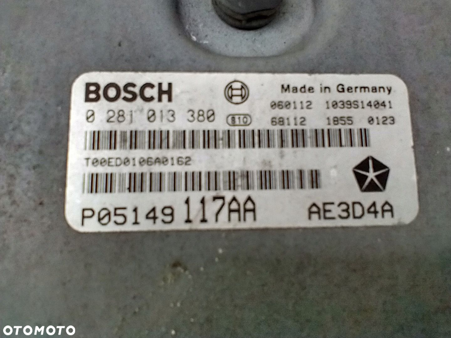 CHRYSLER 300C 3.0 CRD KOMPUTER STEROWNIK SILNIKA ECU P05149117AA 0281013380 - 4