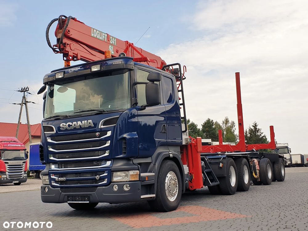 Scania R560 v8 6X4 DŻWIG LOGLIF 241 SL do lasu / drewna / dłużcy - 4