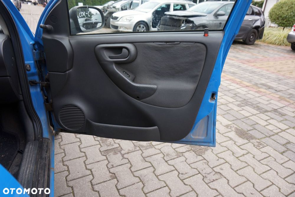 DRZWI PRZEDNIE PRAWE CORSA C III 5D HB Z20A  NIEBIESKI OPEL 1999-2003 - 10