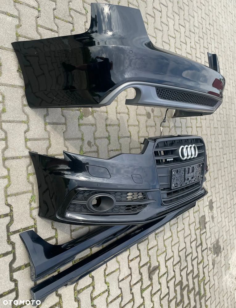 Audi A6 C7 4G S-Line sedan limo zderzak przód tył progi listwy progowe - 4