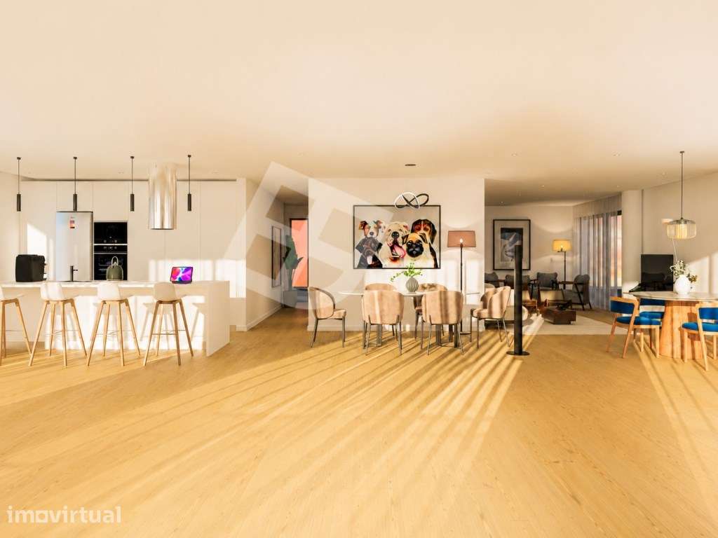 T3 Duplex - Piso cobertura com terraços e vistas para a ria | Aveiro - Grande imagem: 3/27