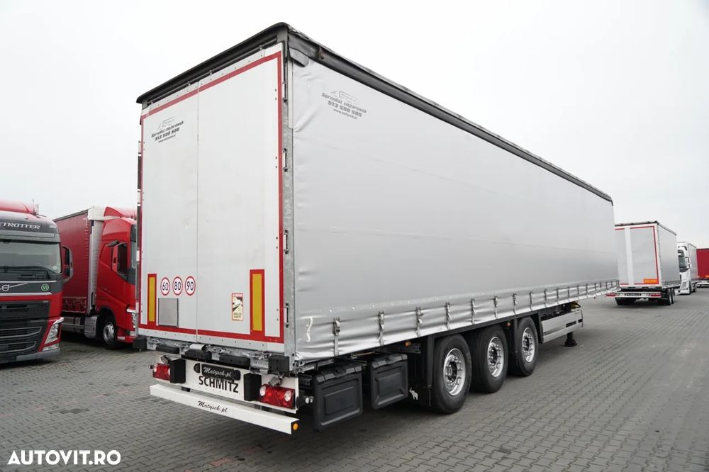 Schmitz Cargobull CORTINĂ / STANDARD / CAMION DIN OȚEL - 9 M / ACOPERIȘ CULISANT / AXĂ CULISANTĂ / - 5