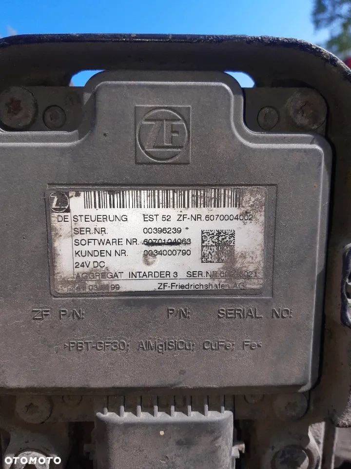sterownik komputer astronic zf man tgx automat 6070004008 retarder - 2